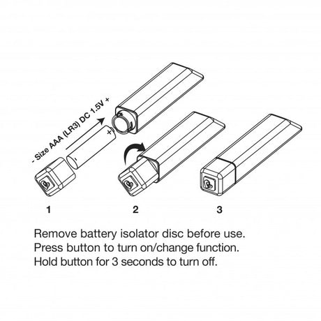 Instructions for using the Rocks Off Bamboo 10 Speed Rose Gold Vibrator, including battery installation and operation.