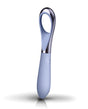 Niya 3 Cornflower Precision Point Finger Vibrator shown in elegant cornflower blue with a sleek design.