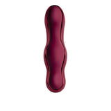 Rocks Off Ruby Glow Dusk 10 Speed Ride On Vibrator in a sleek red design for a hands-free experience.