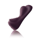 Rocks Off Ruby Glow Dusk 10 Speed Ride On Vibrator showcasing its ergonomic design and satin finish.