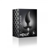 Rocks Off Butt Quiver Black Vibrating Butt Plug packaging featuring a smooth design, perfect for confident anal exploration.