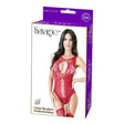 Be Savage Glam Keyhole Bodystocking Red packaging showcasing elegant bodystocking design. Perfect for daring looks.