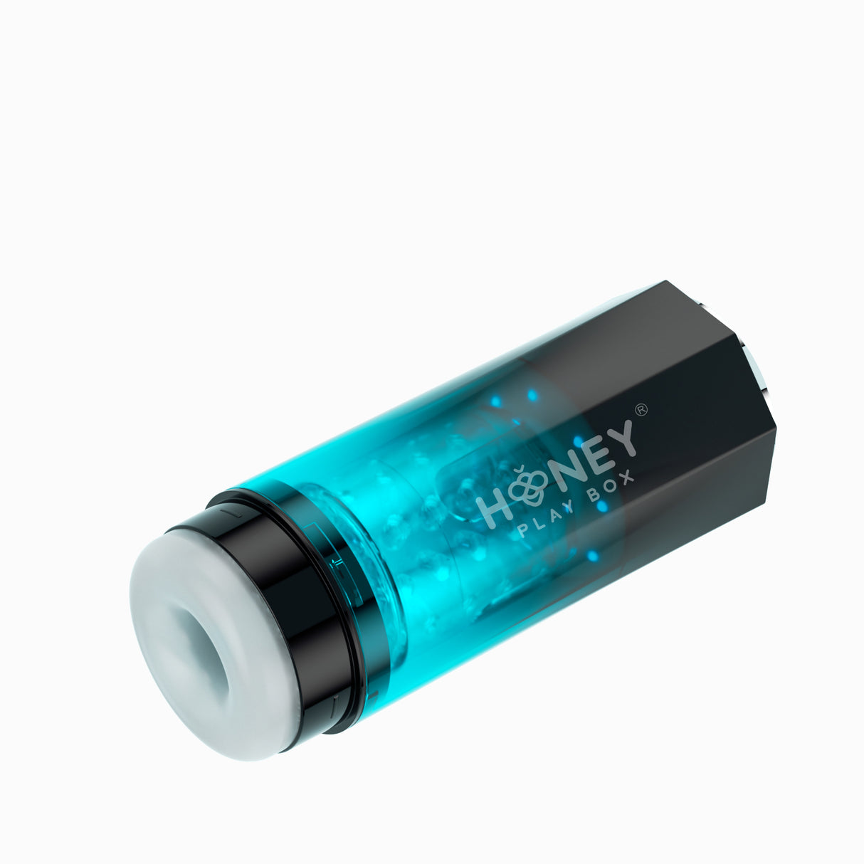 Adrian Water Spa Rotating Male Masturbator Blue, featuring a sleek design with water functionality for enhanced pleasure.