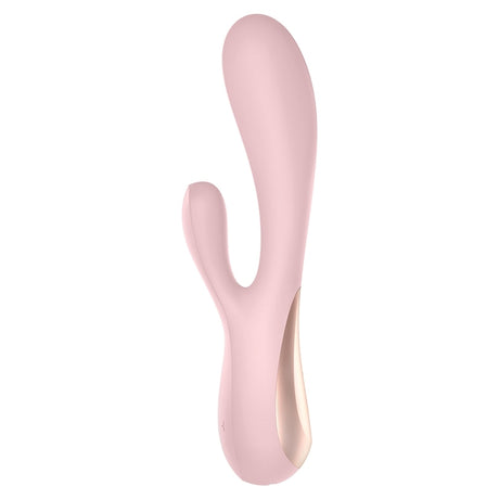 Satisfyer Mono Flex App Controlled Rabbit Vibrator Mauve showcasing its elegant design and dual stimulation features.