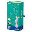 Satisfyer Mono Flex App Controlled Rabbit Vibrator Mauve packaging with features and app control details.