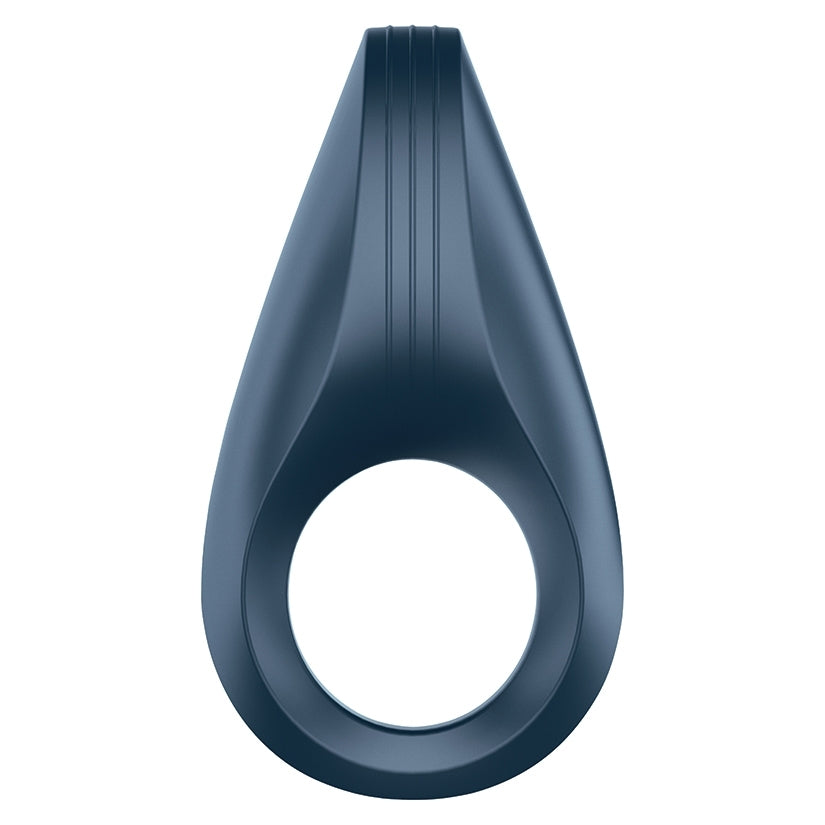 Satisfyer Rocket Ring Vibrating Cock Ring in a sleek blue design for enhanced pleasure and comfort.