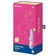Satisfyer Vibes Charming Smile Lilac Mini Vibrator packaging with vibrant design.