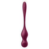 Satisfyer Love Birds Vary Vibrator in burgundy color, designed for playful personal exploration and user-friendly experience.