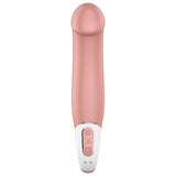 Satisfyer Vibes Master-nature G-Spot Silicone Vibrator in soft pink with easy-to-use controls.