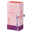 Satisfyer G-Spot Flex 5 App Controlled Vibrator Lilac packaging featuring elegant design and Bluetooth connectivity.