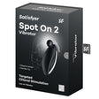 Satisfyer Spot On 2 Clitoral Lay-On Vibrator Black packaging showcasing the elegant design and targeted clitoral stimulation.