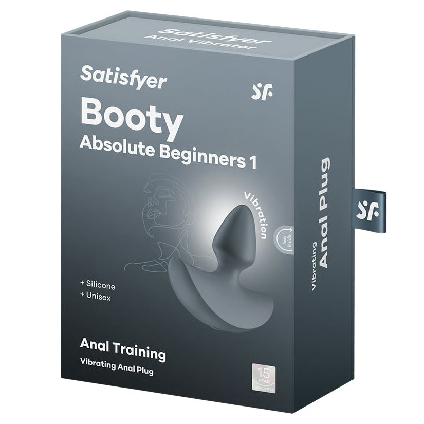 Satisfyer Booty Absolute Beginners 1 Vibrator packaging for anal training and stimulation.