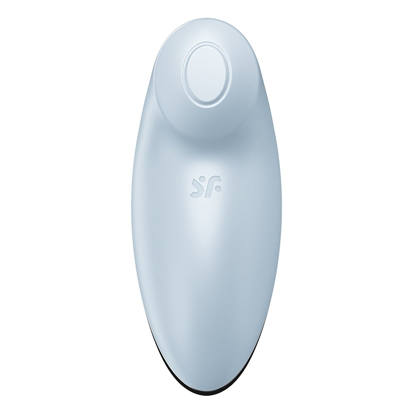 Satisfyer Tap and Climax 2 Clitoral Vibrator Blue, compact design for focused external pleasure.