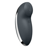 Satisfyer Tap And Climax 2 Vibrator Grey with sleek grey design and ergonomic shape for pleasurable stimulation.