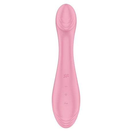 Satisfyer G-Force G-Spot Vibrator Pink, ergonomic silicone design for G-spot stimulation.