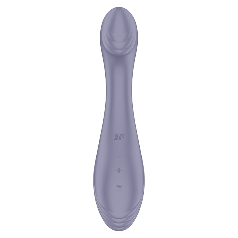 Satisfyer G-Force G-Spot Vibrator Violet, silicone G-spot vibrator with ergonomic design and multiple settings.