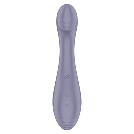 Satisfyer G-Force G-Spot Vibrator Violet, silicone G-spot vibrator with ergonomic design and multiple settings.
