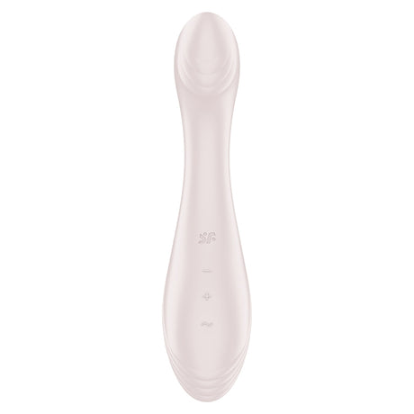 Satisfyer G-Force G-Spot Vibrator Beige with smooth design for G-spot stimulation.