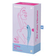 Satisfyer Twirling Pro Air Pulse Vibrator Blue packaging featuring hybrid air pulse vibrator design.