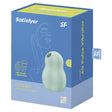 Satisfyer Pro To Go 1 Pressure Wave Vibrator Mint packaging with air pulse and vibration features.
