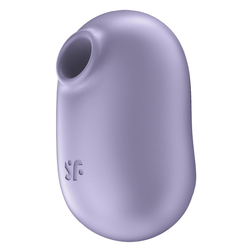Satisfyer Pro To Go 2 Air Pulse Clitoral Vibrator Violet in elegant oval design, perfect for travel and discreet use.