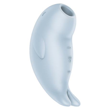 Satisfyer Seal You Soon Air Pulse Vibrator in a playful marine design for touch-free clitoral pleasure.