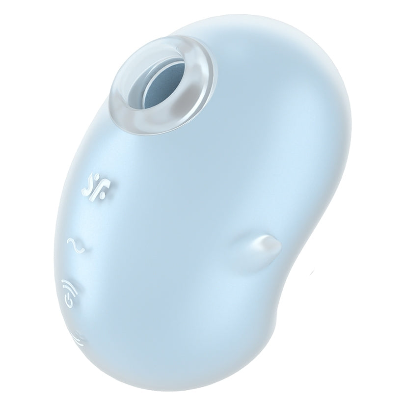Satisfyer Cutie Ghost Air Pulse Vibrator Blue features a playful ghost design and touch-free clitoral stimulation.