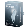 Satisfyer Pocket Pro 1 Air Pulse Vibrator Blue packaging showcasing touch-free clitoral stimulation.