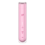 Satisfyer First Kiss Personal Vibrator in pink with user-friendly controls for comfort and pleasure.
