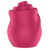 Satisfyer Tongue Twister Vibrator in a vibrant pink color, designed for focused intimate pleasure.