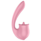 Satisfyer Tongue Genius Vibrator in pink, designed for effortless personal pleasure and exploration.
