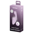 Satisfyer Tongue Expert Licking G-Spot Vibrator packaging showcasing its features and sleek design.