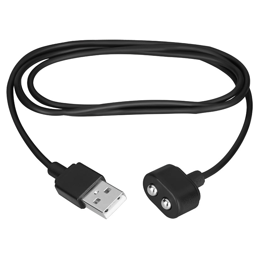 Satisfyer Magnetic USB Charging Cable Black for rechargeable toys, ensuring they are always powered.