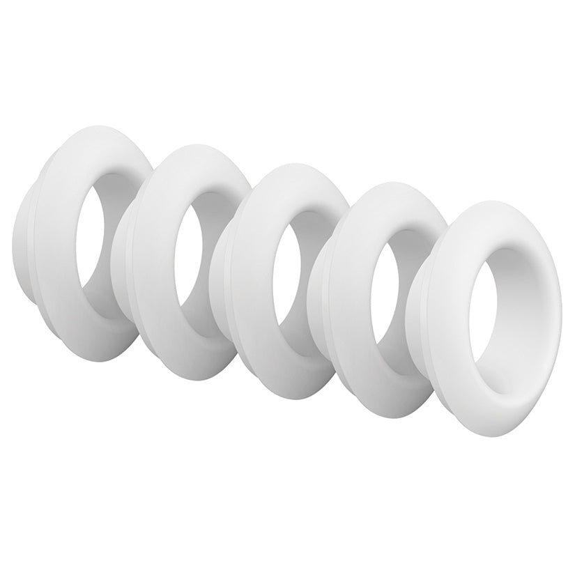 Satisfyer Deluxe Climax Tips Replacement Heads White silicone attachments for air-pulse stimulators.