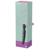 Satisfyer Wand-er Woman Wand Massager Black Gold box packaging showcasing the elegant design and features.