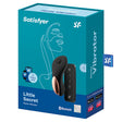 Satisfyer Little Secret Black Panty Vibrator packaging showcasing discreet design and features.