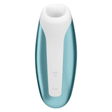 Satisfyer Love Breeze Air Pulse Stimulator Ice Blue in a sleek design, offering contactless clitoral pleasure with airflow technology.