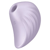 Satisfyer Pearl Diver Air Pulse Vibrator Violet in elegant shell-inspired design for clitoral pleasure.