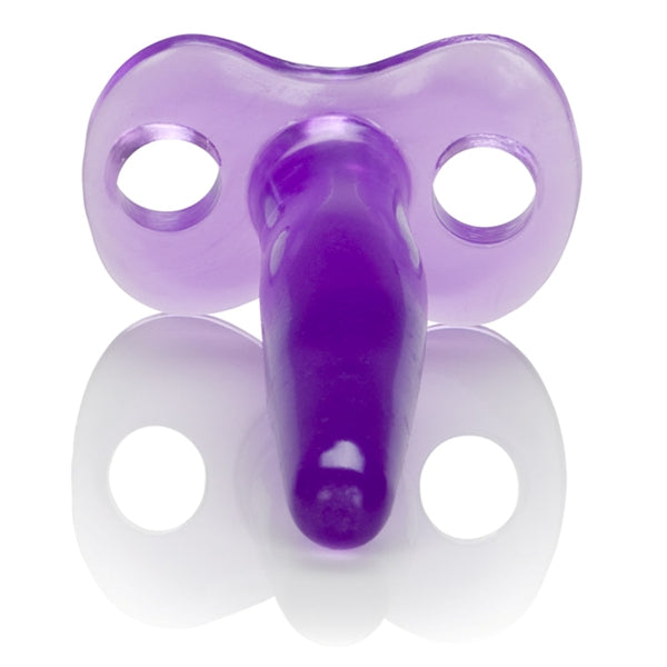 CalExotics Silicone Tee Probe Butt Plug Purple showcasing its classic T shape and smooth silicone design.