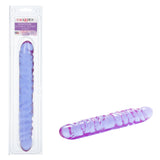 Reflective Gel Veined Double Dong 12 Inch Lavender showcased with its bright, iridescent finish and veined texture.