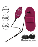 Dual Rider Remote Control Grinder Magenta charging cord and components for hands-free grinding massage experience.