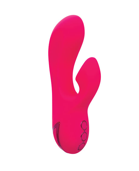 California Dreaming Venice Beach Babe Dual Vibrator in vibrant pink design with dual motors for pleasure.