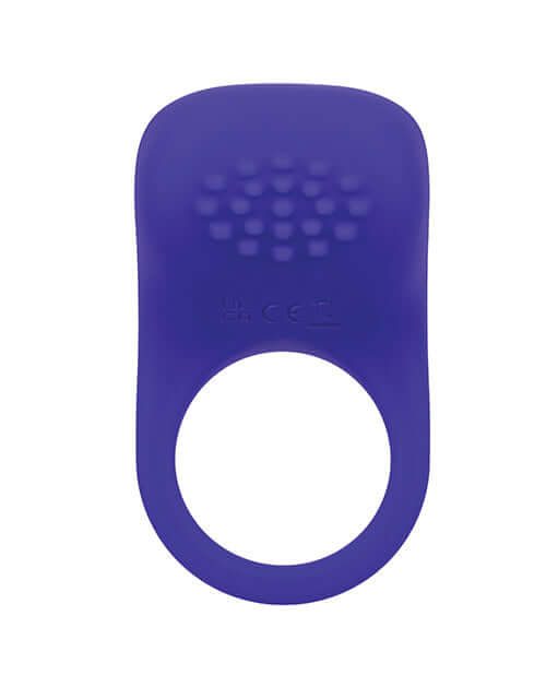 Rumbler Rumble Vibrating Ring Purple showing nubby texture and design for enhanced pleasure.