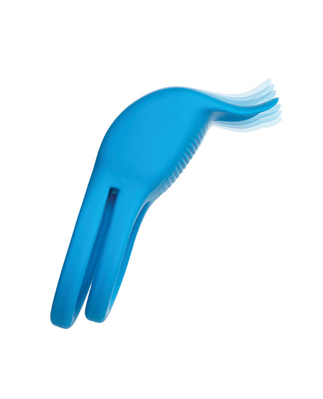 Rumbler Rumble Dual Vibrating Ring Blue for enhanced intimate moments with powerful vibrations and unique design.