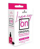 Sensuva ON Legacy Original Arousal Oil 7.5 ml packaging with glass bottle and pipette design.