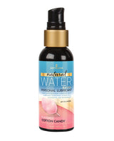 Sensuva Natural Water Based Lubricant Cotton Candy 2 Oz bottle featuring a smooth, hydrating formula and playful flavor.