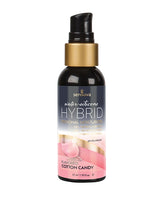 Sensuva Hybrid Personal Moisturizer Cotton Candy 1.93 Oz bottle with a pump, featuring a pink and black design.