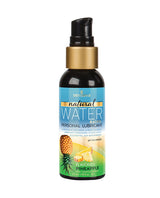 Sensuva Natural Water Based Lubricant Pineapple 2 oz bottle featuring a tropical pineapple design.
