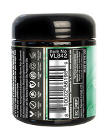 Sensuva Lit Eucalyptus Luxury Massage Candle 4 Oz packaging showing ingredients and product details on jar.