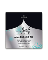 Tush Tingle Anal Stimulation Gel 6 ml Single Use Packet packaging with bold design and product details.